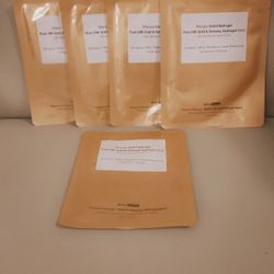 Set Of 5 Brand New Biomiracle 24k Gold Face Masks