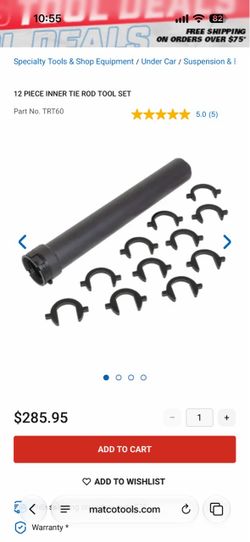 12 piece inner tie rod tool
