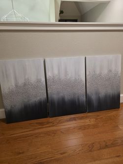 Neutral Abstract Canvas Art – Set of 3 (Modern Minimal)