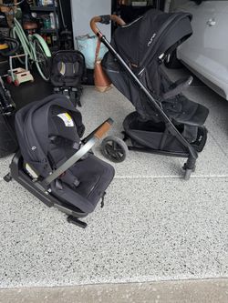 Lightly Used Never Flown Nuna Tavo Next Stroller W/ Nuna Car Seat And Base