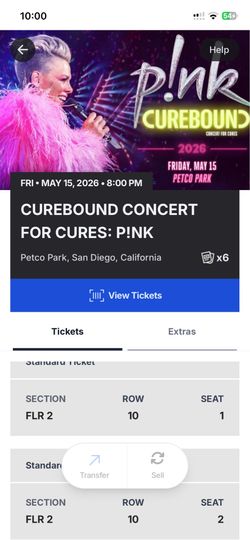 PINK Curebound Concert for Cures Frid May 15