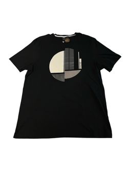 Hugo Boss Graphic T-Shirt Men’s 2XL Black Short Sleeve Crew Neck Logo Designer