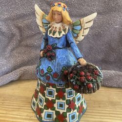 Jim Shore-Angel/Flowers figurine