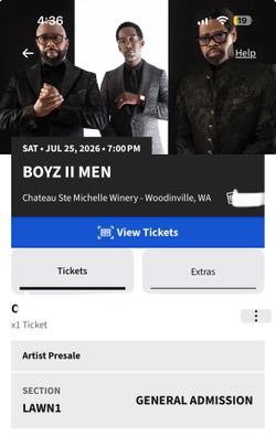 Boyz II Men Lawn Ticket (1)