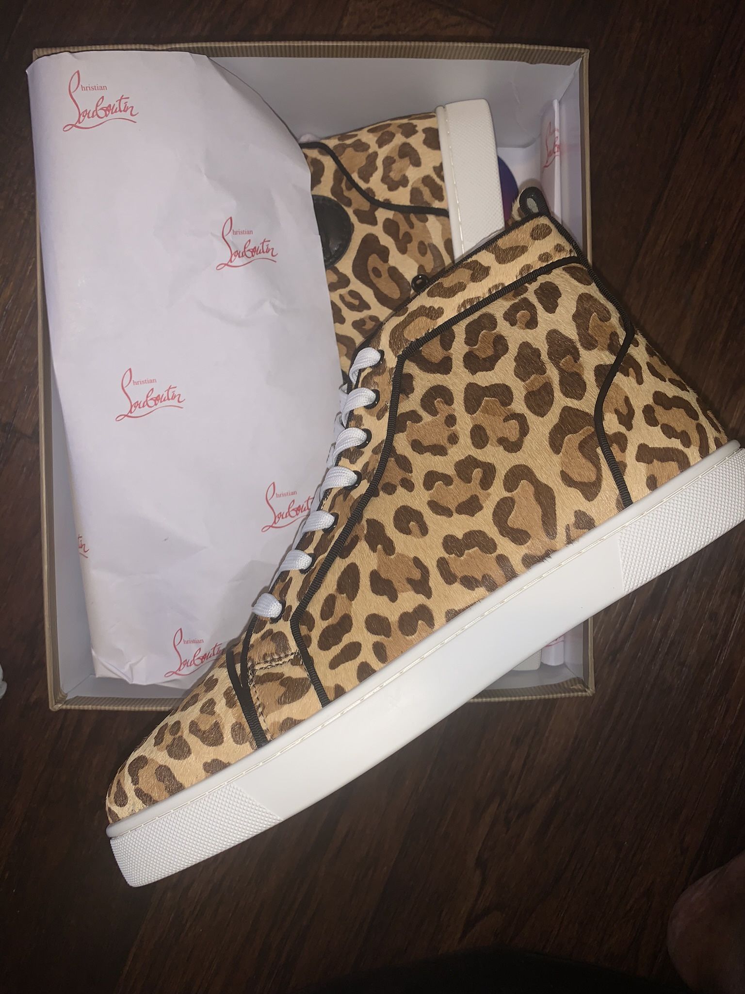 Pony Hair leopard Red Bottoms Size 10