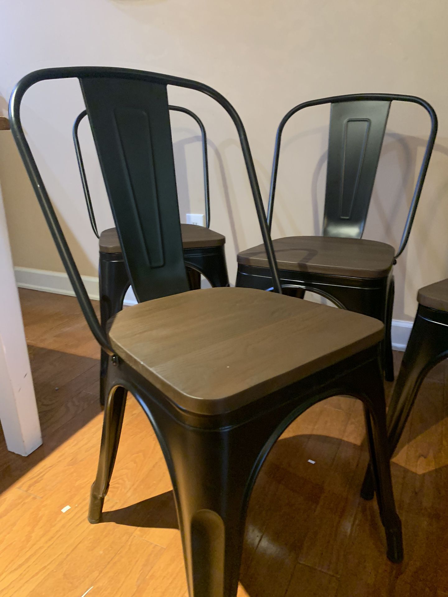 Metal Chairs, Stackable  $100 obo