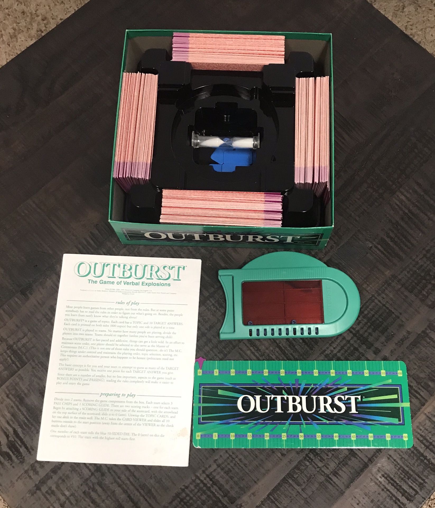 Outburst Board Game Complete