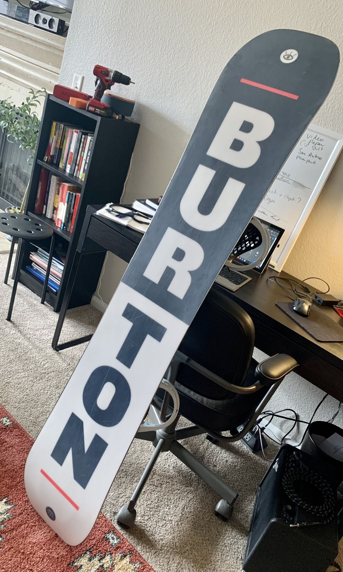 Burton Snowboard Kit - Snowboard + Bindings + Snowboard Bag - 162 cm - Process Flying V - 2020 Flying Saucer - Genesis Bindings