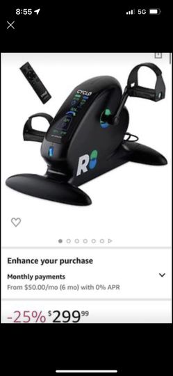 Open box under Desk Bike Desk Bike for Leg and Arm Exercises- comes in original box