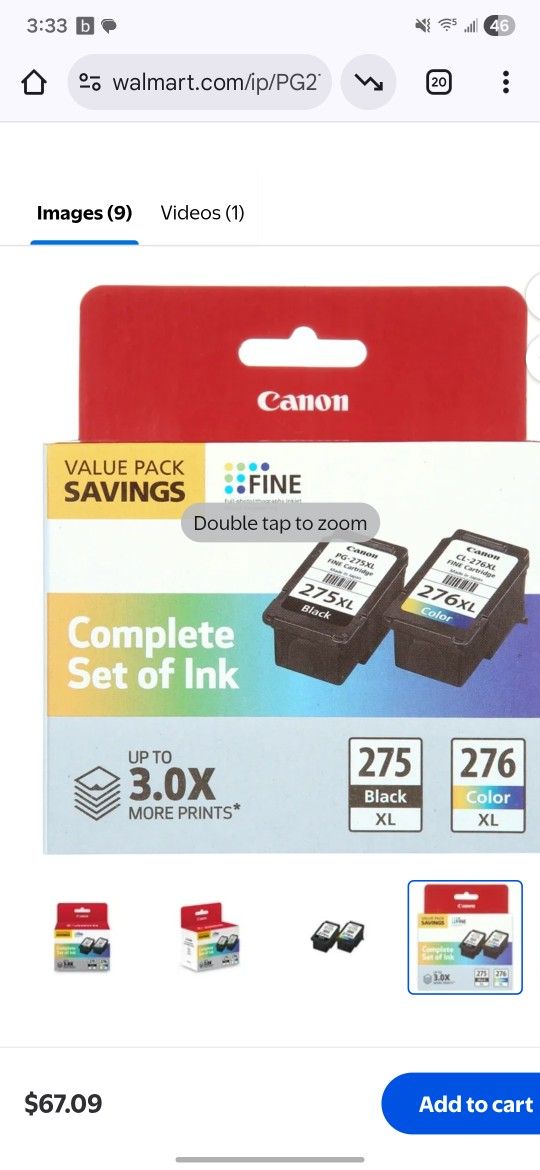 275 Xl And 276xl Fine Cartridge Pack