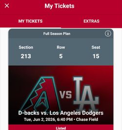Dodgers tix (PENDING)