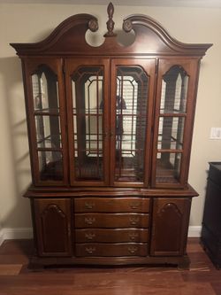 Free - Top of the Line Wooden China Cabinet - Free