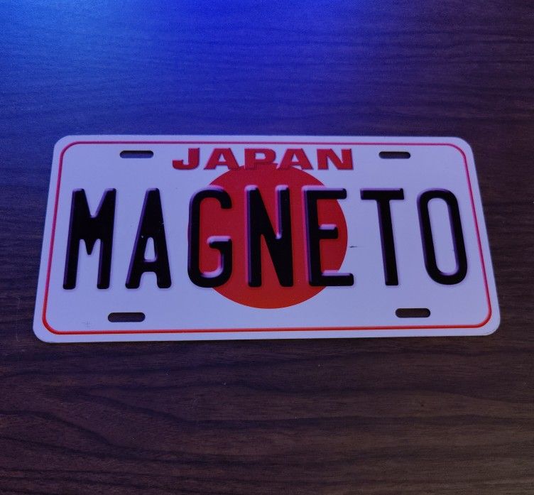 JDM Custom Racing Car Plate X-Men "Magneto"