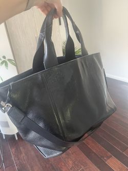 Leather Tote black