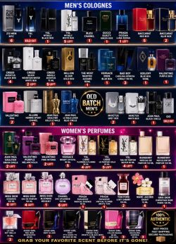 Designer, colognes, and perfumes