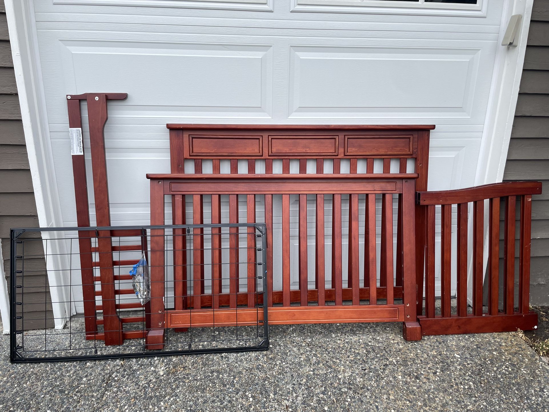 Free Kids Bedroom Set Crib Converts To Bed Changing Table