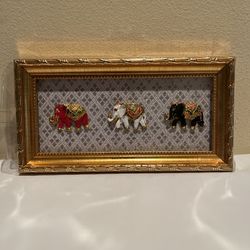 Framed Elephant Wall Art