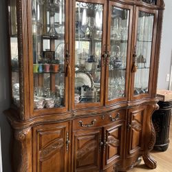 Dining Set With 8 Chairs, Table and China Dresser