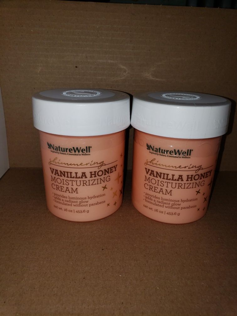 Nature Well Shimmering Vanilla Honey Moisturizing Cream, 16 oz.