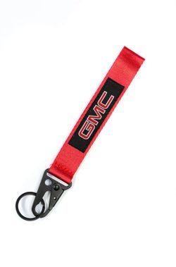 BRAND NEW JDM GMC Red Racing Wrist Keychain Metal key Ring Hook Strap Lanyard Universal