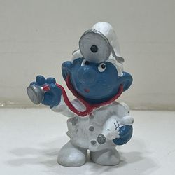 Smurfs Doctor Smurf Rare Vintage  Figurine 1978 Peyo Schleich 20037 PVC 