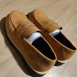 Camel Brown Women's Slip On Platform Light Weight Loafers