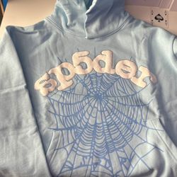 Sp5der Web Hoodie Sky Blue