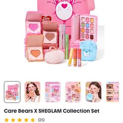 she glam care bears set missing eyeshadow pallet eyeliners and pouch $80