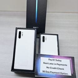 Samsung Galaxy Note 10 Plus 256gb  Unlocked, FREE Smartwach/ Headphones. Pay $1 Today Rest in payments. NO CREDIT NEEDED FINANCING