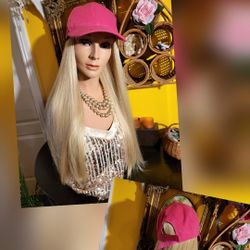 Hat With Attached Hair.  $45 Each