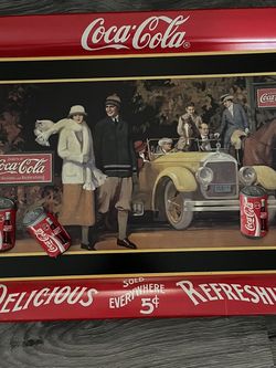 Vintage 1987 Coca Cola “Touring Car” Serving Tray