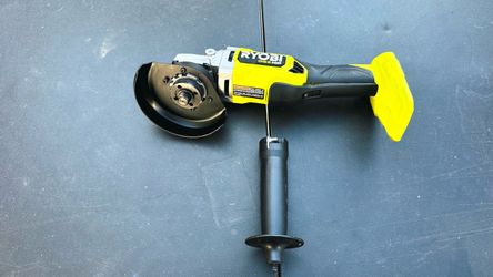 RYOBI ONE+18 VOLT HP BRUSHLESS PADDLE SWITCH 4-1/2” ANGLE GRINDER 🛑NO BATTERY/NO BATERIA