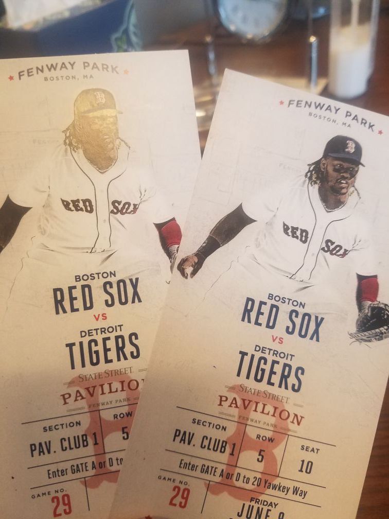 Red Sox tickets for sale . PAV.Club1 /row 5 / seat 10