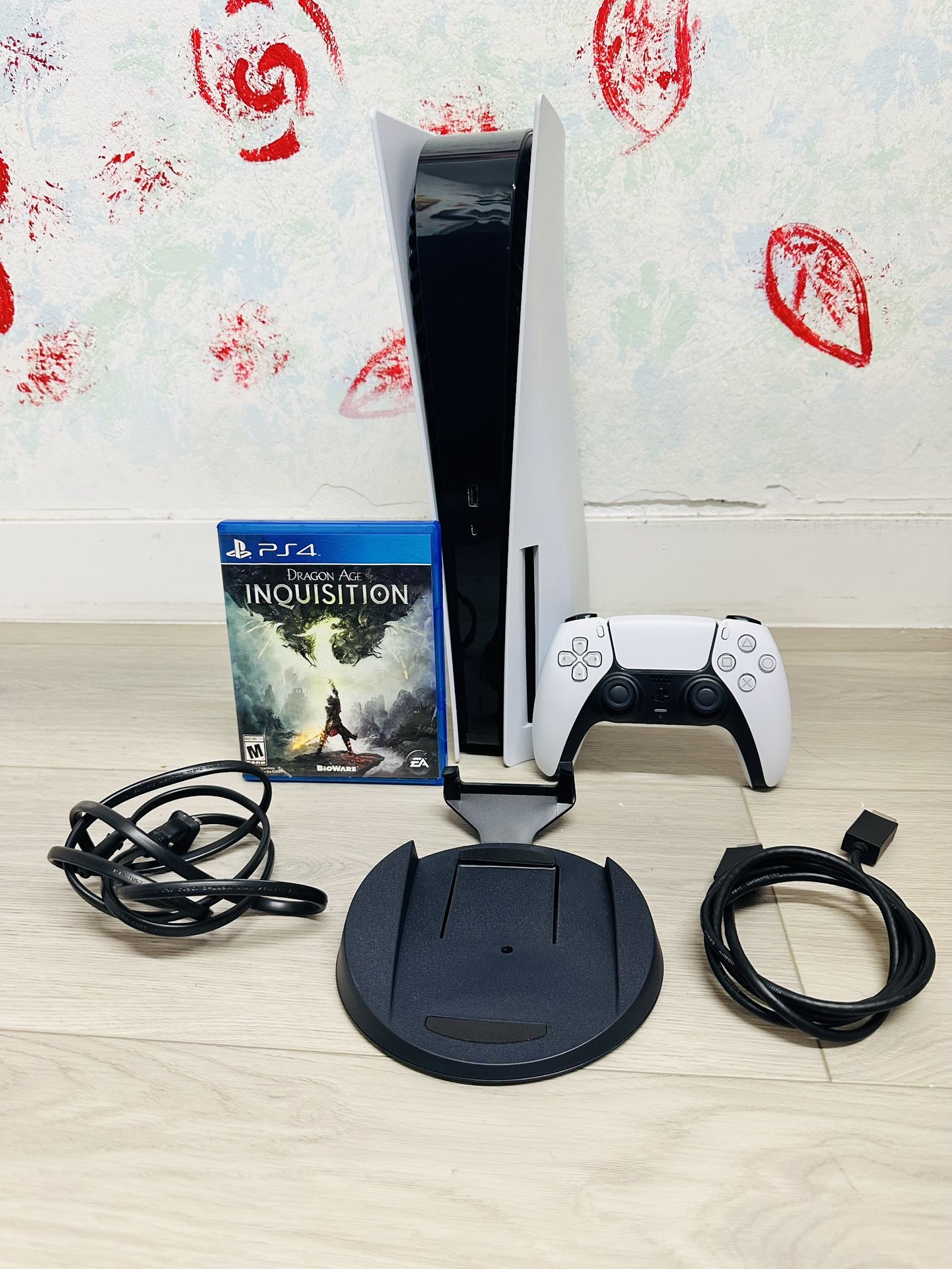 Sony PlayStation 5 - 825GB , Bonus 1 Game Dragon Ace Inquisition ( Used Very New )