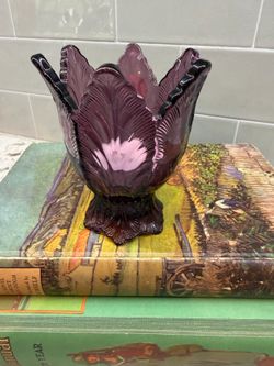 Fenton purple votive