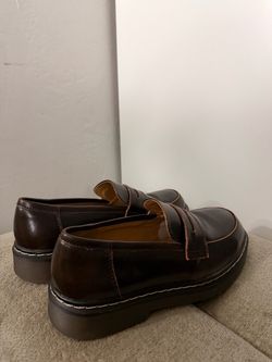 Dark Brown Leather Penny Loafers