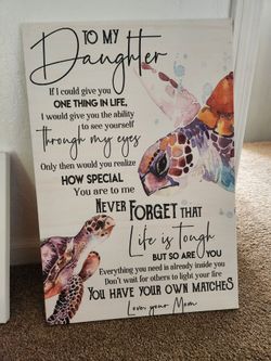 To my daughter Room decor