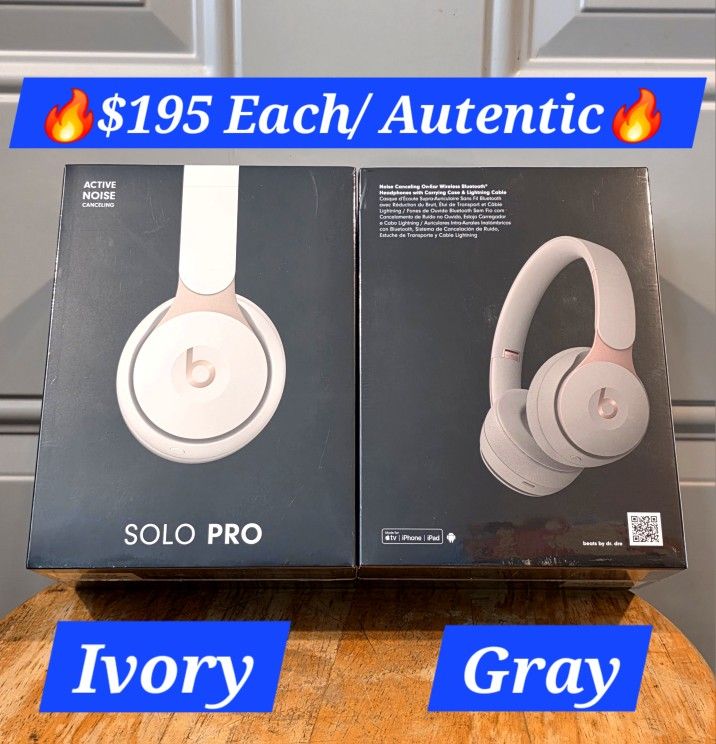 🔥Beats Solo Pro Wireless NC🔥100% Original🔥$195 Firm On Price🔥 New Sealed