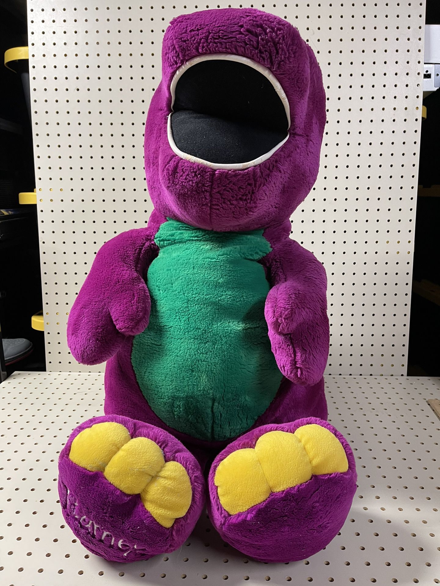 LYONS Plush BARNEY The Purple Dinosaur Vintage Large Huge Jumbo Stuffed Toy
