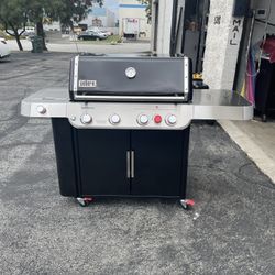 Bbq Grill Gas Prooane Weber With Side Burner 