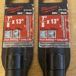 Milwaukee SDS MAX Carbide Drill Bit (2 Available) $35 Each