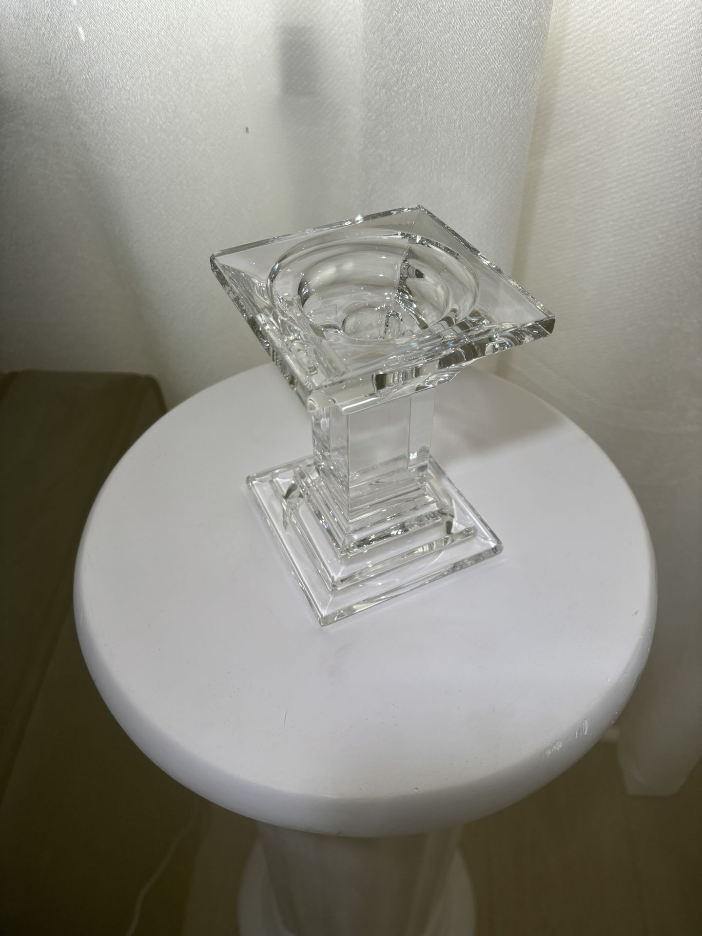 1 Crystal Glass Candle Holder
