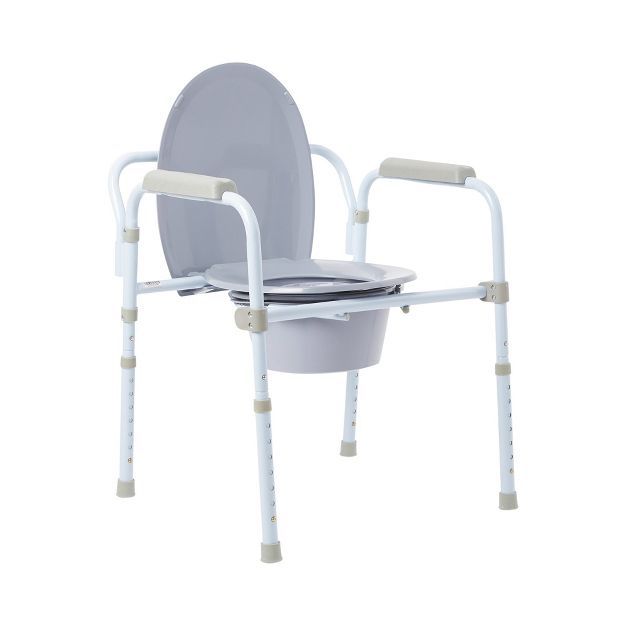 Folding Steel Commode