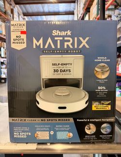 Shark Matrix Self-Empty Robot Vacuum With 30 Day Dock Brand New In Box