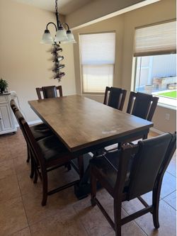 6’ X 3’ Table and 6 Chairs (Counter Height)