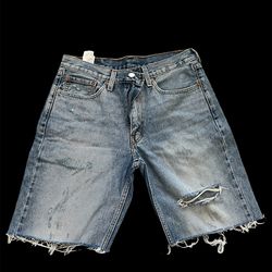 Levi Jean Shorts 32” Waist