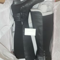 VINCE CAMUTO WIDE CALF TALL SHAFT BOOTS