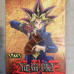 Vtg 1996 YU-GI-OH Trading Card Anime Staks Game Hard Board by PANINI