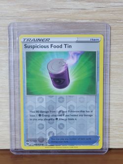 Suspicious Food Tin - Pokémon TCG Card Reverse Holographic - Mint