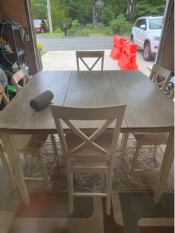 Pub height dining table
